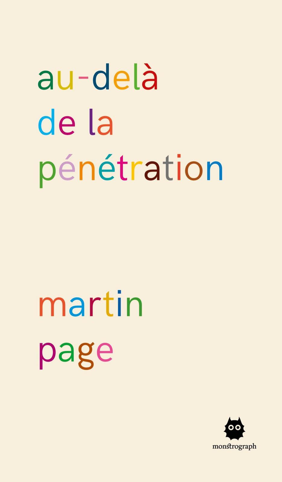 Martin Page: Au-delà de la pénétration (French language, 2019)