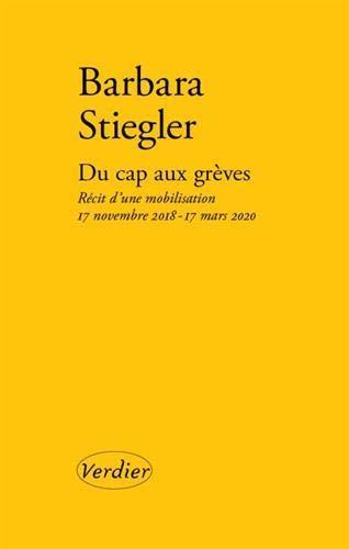 Barbara Stiegler: Du cap aux grèves (French language, 2020, Éditions Verdier)